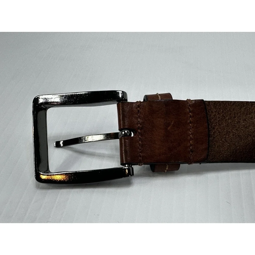 Jos A Bank Genuine Italian‎ Leather Belt Men Tan Brown Handcrafted USA Size 38